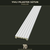Poliüretan Yivli Pilaster Sütun Gövdesi Dikey Kanallı 3x15x240 cm